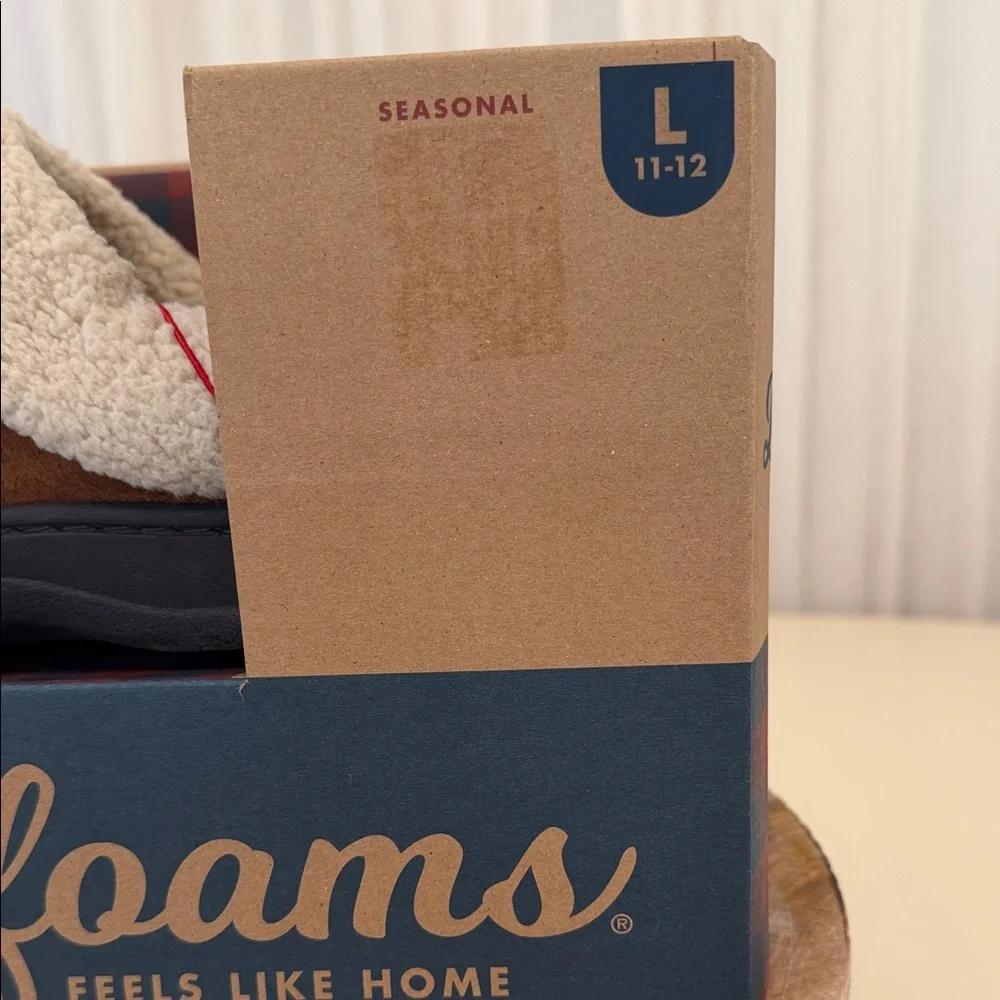Dearfoams The Original Brown and Cream Men's Slippers